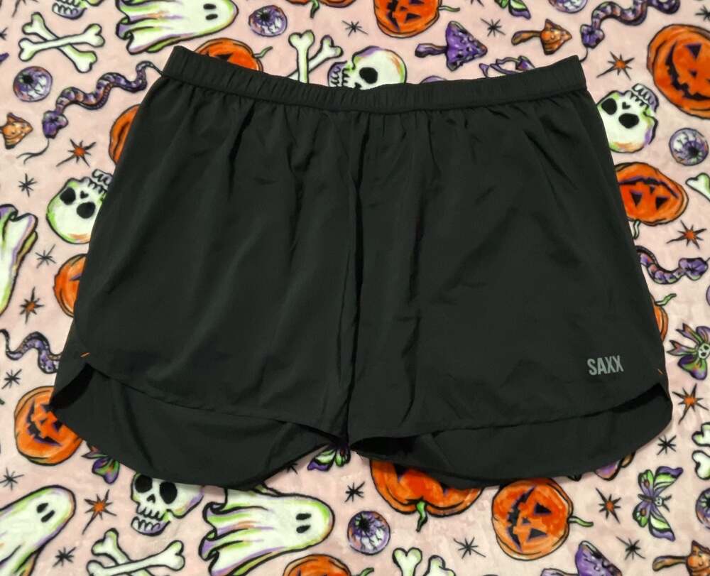 Saxx Hightail 2N1 Run Short 5" Black XXL